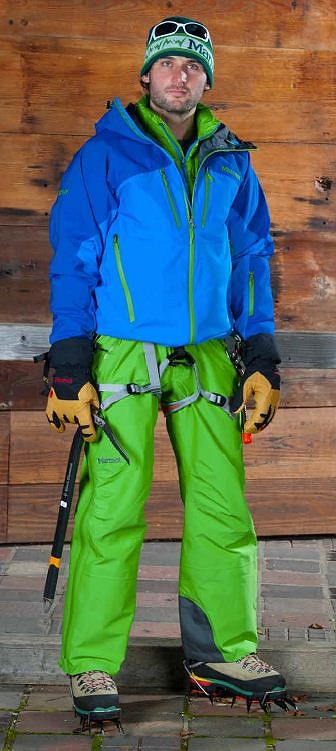 Men's Cerro Torre Jacket, Flight Pants and Exum Guide Gloves