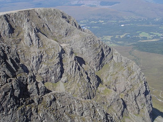 Profile shot of Ledge Route taken from summit of Nevis  © RedFive