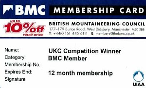 BMC Membership card  © BMC