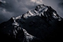 Roche De La Muzelle, French Alpes, winter.