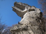 Limestone climb in northern Germany