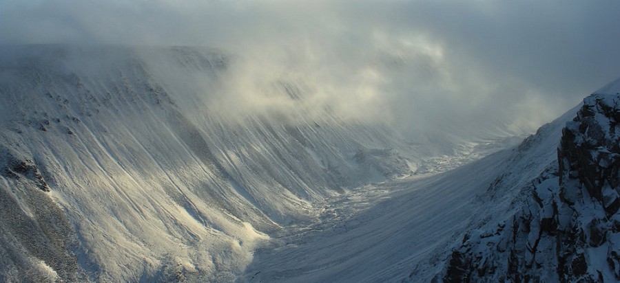 The Lairig Ghru from the shoulder of Sron na Lairige  © The Mountain Goat