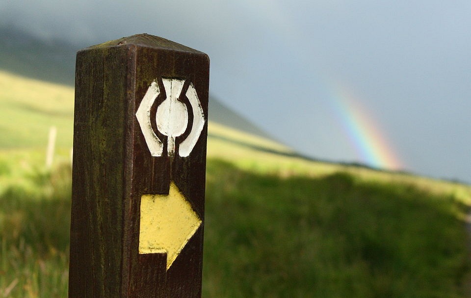 There's regular waymarking on the West Highland Way  © Dan Bailey