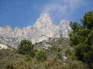 Limestone crags in the Spanish Sierras of Andalucia.