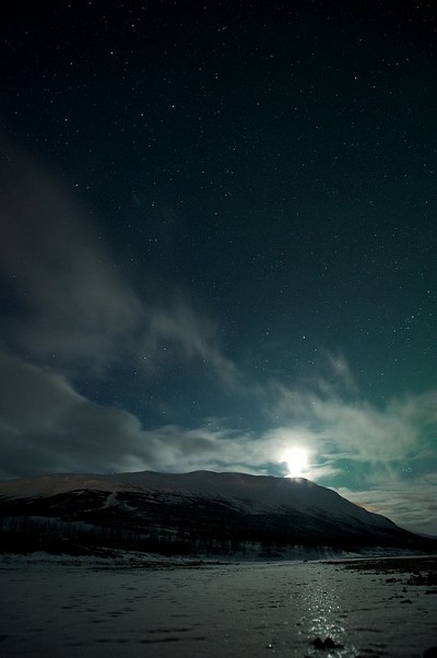 Mount Noulja by moonlight.  © richierobs