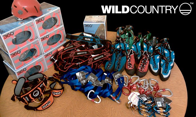 The gear donated by Wild Country  © UKC Gear