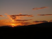 sunset over the sperrin mountains