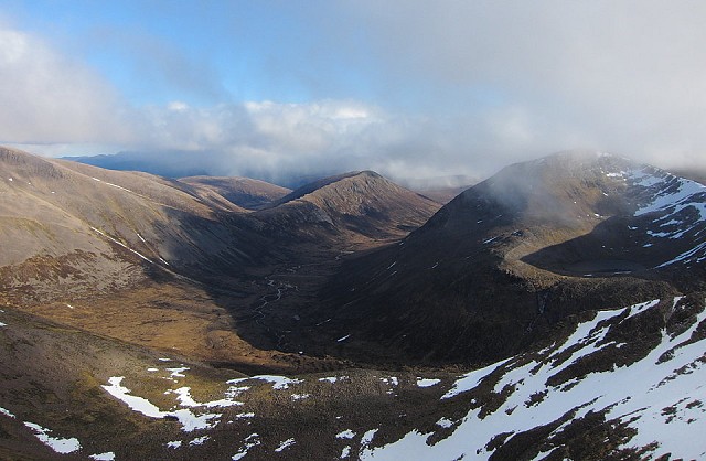 Grant is thought to have headed into the Braeriach - Cairn Toul - Lairig Ghru area    © Dan Bailey