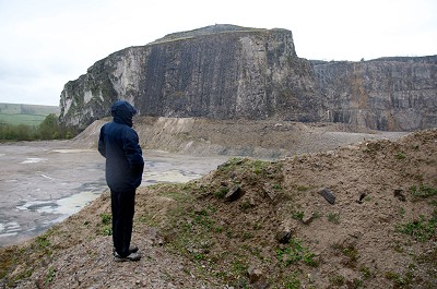 BMC Vice President, Kate Phillips at a Yorkshire quarry. The BMC are working on quarry owners liability concerns and also working with quarry owners so that they leave quarries in a good state for climbing. © Mick Ryan  © Mick Ryan - Senior Editor - UKC and UKH