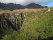 Eas Mor Waterfall below the Cuillin Ridge