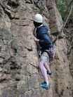 Climbing Rootin Tootin in Symonds Yat