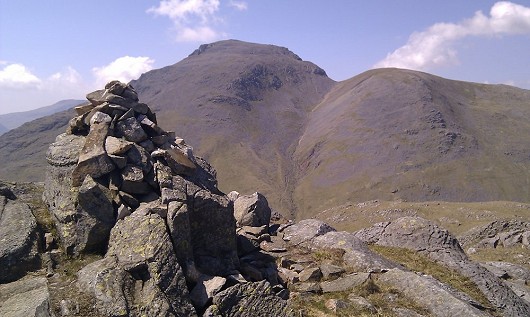 Looking over to Great Gable (L) and Green gable (R) from Seathwaite Fell.  © dangerdave