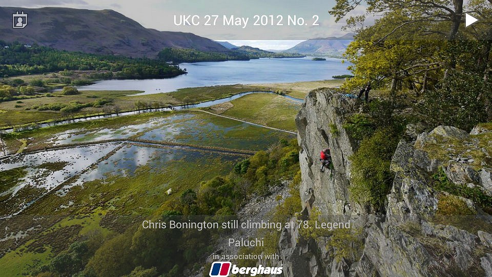 UKC Top Photos App: Chris Bonington still climbing at 78, legend!  © Paluchi
