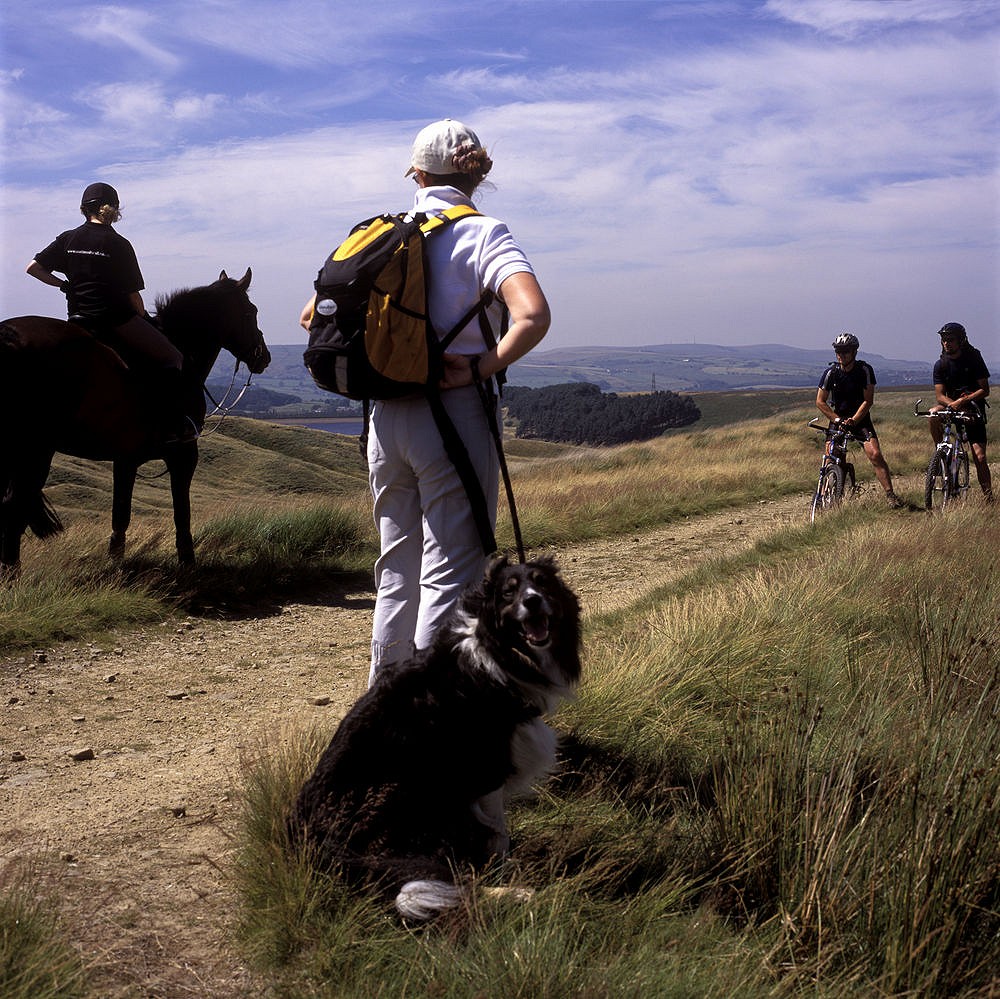 A brave new world where horsey types, grease-stained cyclists and wooly-socked ramblers can all learn to share  © Natural England/McCoy-Wynne