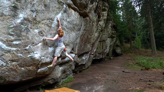 Bouldering at Kyloe in the Woods  © RossKirtley