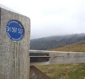 One of the new discs in-situ  © Snowdonia National Park Authority