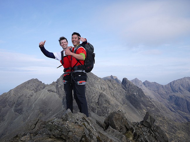 James Turnbull and Phil Applegate - The Outside Team - on the Ridge. Celebrating? Did they win?  © Terry Ralphs
