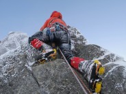 The crux of NE Buttress