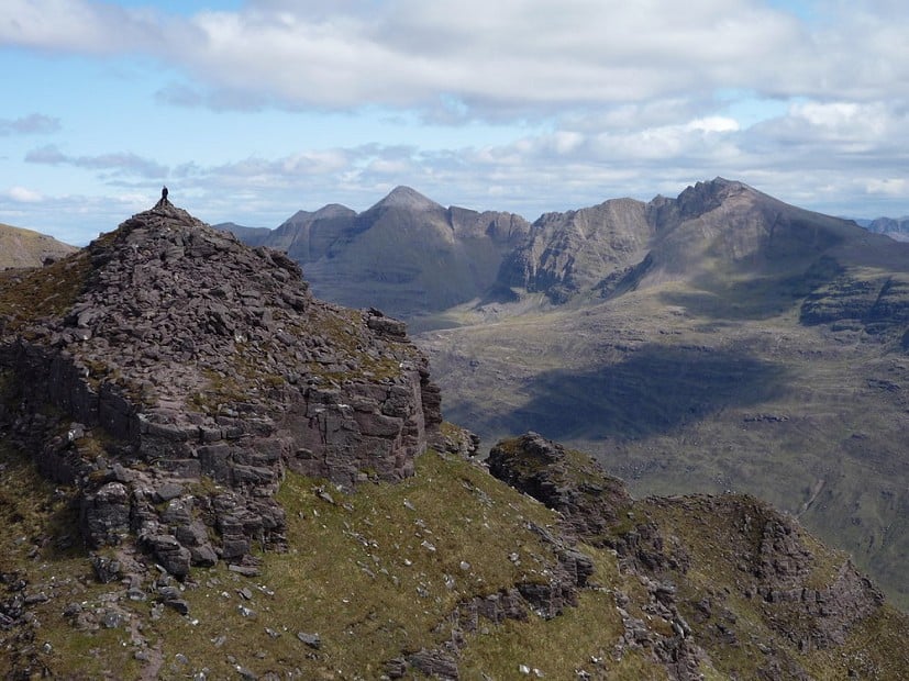 Liathach from the Horns of Alligin, Photo (c) S.J. Hopkins  © Hoppo