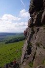 Rick Asher and John Perry on Centre Stage, Stanage...on one of the rare  summer days in 2012 !