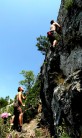 Dan Carter and Jack Pitts (Belay) on the route 'Ивана' June 2012