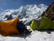 Nido de Condores - High Camp on Illimani -5400m