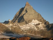 Early morning light on the East Face of the Matterhorn