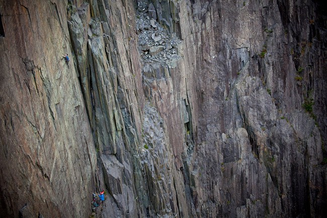 James McHaffie on 'The Meltdown' - The UK's hardest slab route, and possibly 9a  © Jack Geldard