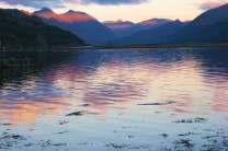 sunset on Kintail and Loch Duich