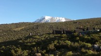picture looking back at Kilimanjaro
