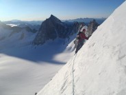 Kuffner Arete, straight out of the bivouac