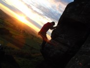 Me doing abit of sunset bouldering1