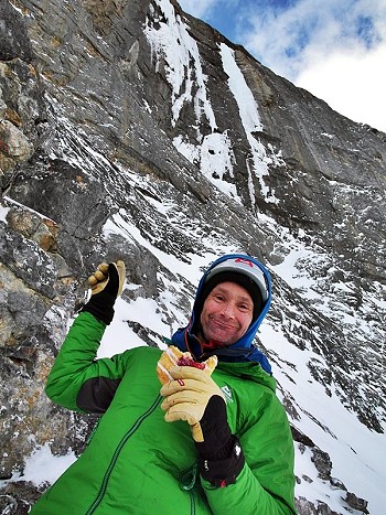 Nick Bullock wearing the Mountain Equipment Bastion Jacket  © Nick Bullock