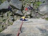 J (4) on Overhanging Buttress Arete