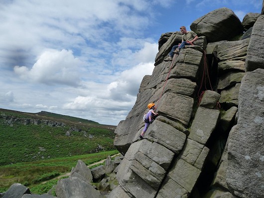 Ella (6) on Overhanging Buttress Arete  © Dave Musgrove Jnr