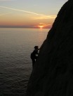 Fallen Slab Arete at sunset (THIS IS NOT PHOTOSHOPPED! CLIMB IT AT SUNSET AND TAKE IT PICTURE!!)