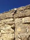 My mums first time out on real rock, not bad for 57 and only around 4 months climbing under her belt!