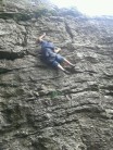 Deano soloing Meeny (or possibly Miney or Mo), Chudleigh, June 2012