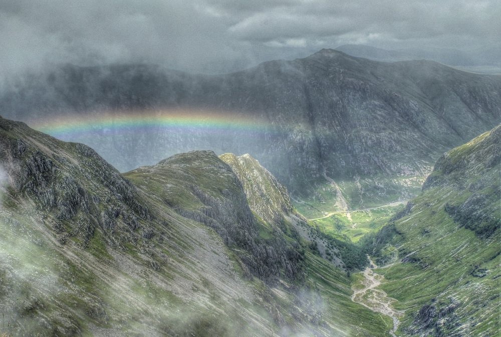 Rainbow over the Lost Valley, Glen Coe  © Steve Thexton
