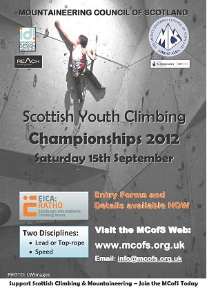 Scottish Youth Climbing CHampionship 2012  © MCofS