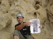 Diedro UBSA, Penon de Ifach: Martin Woolley in the cave