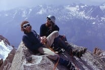 Colin and Harry on the top of the Chardonnet.