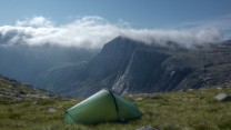 My tent, and shelter stone crag