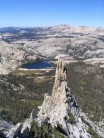 Einchorns Pinacle, Yosemite National Park. Mate standing on the top