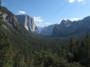 View of El Capitan, Horsetail Fall, Clouds Rest, Half Dome and Sentinel Rock