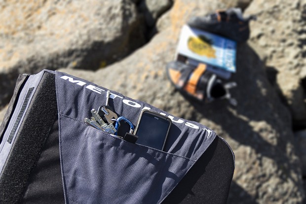 The small storage pocket will fit your mobile phone and keys  © Rob Howell