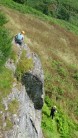 Top roping at Kips crag.