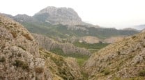 View of Sella valley and the Puig Campana from Morro Carlos