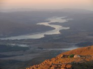 Loch Awe at sunrise from high camp on Ben Cruachan