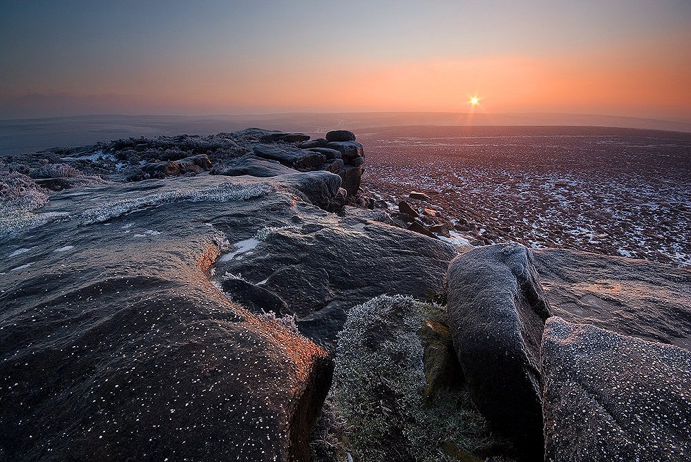 Iced Rocks at Stanage Edge  © Andy Hemingway